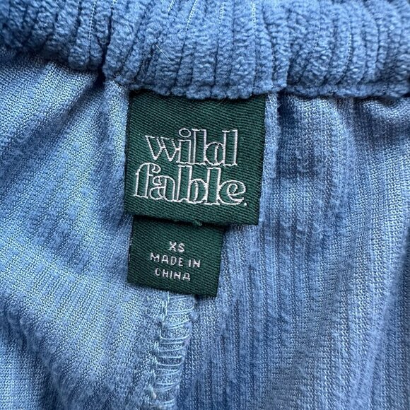 WILD FABLE Velour Corduroy Wide Leg Trousers Cargo Pants Size XS - Picture 10 of 11